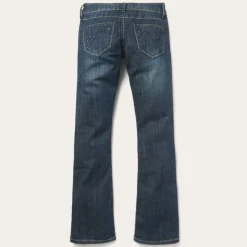 Stetson 818 Bootcut Jean With "S" Back Pocket Blue Best
