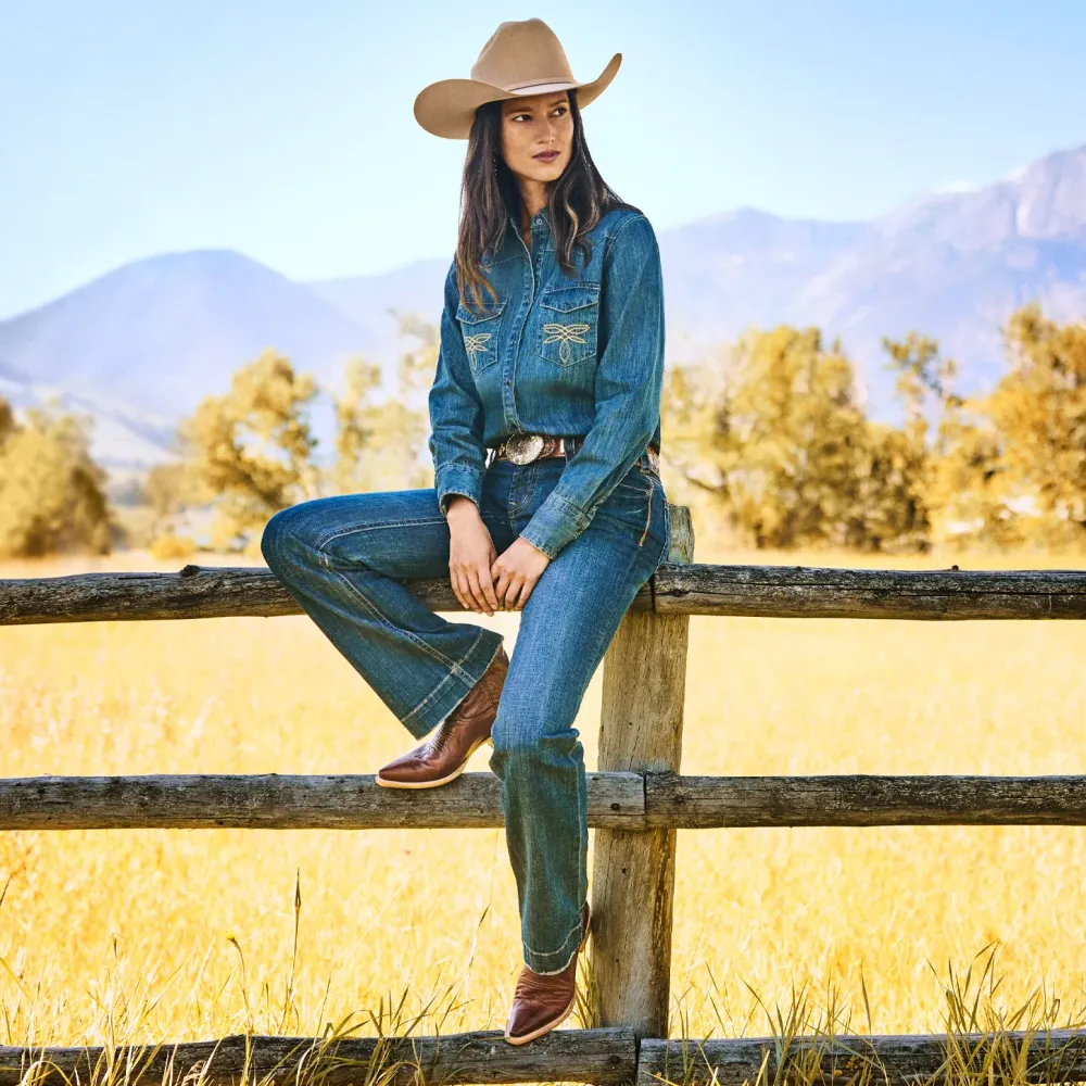 Stetson 214 City Trouser Jeans In Medium Wash Blue Hot