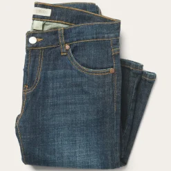 Stetson 816 Classic Boot Cut Jeans In Dark Wash Blue Clearance