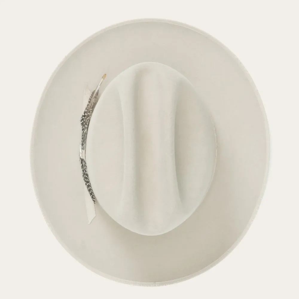 Stetson 1865 Distressed Open Road Royal Deluxe Silverbelly Hot