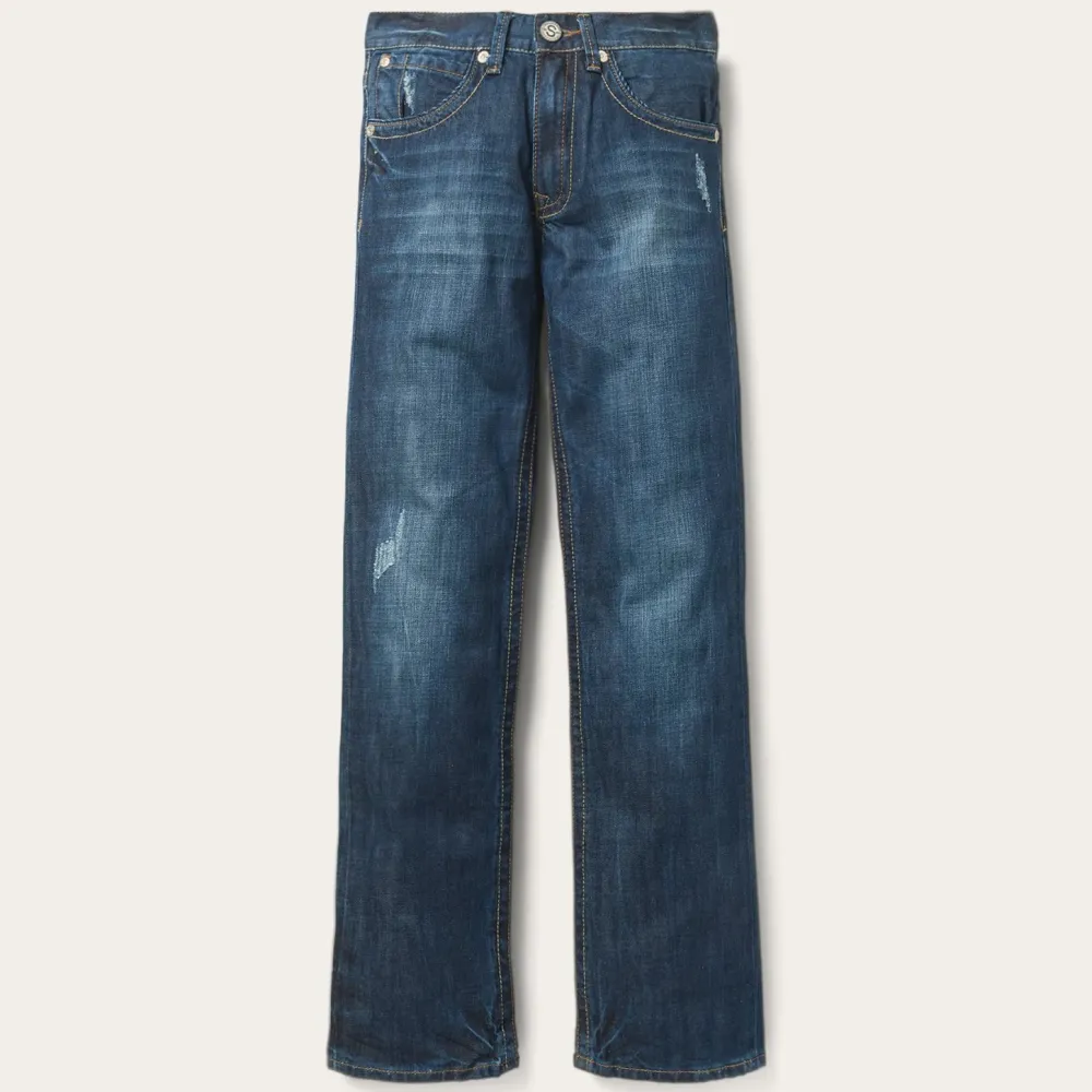 Stetson 1312 Fit Jeans With Back Pocket Detail Blue New
