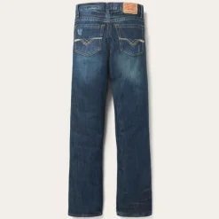 Stetson 1312 Fit Jeans With Back Pocket Detail Blue New