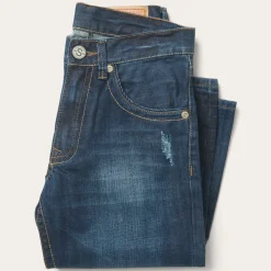 Stetson 1312 Fit Jeans With Back Pocket Detail Blue New