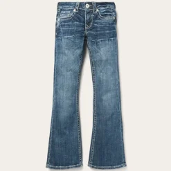 Stetson 816 Fit Jeans With White "S" Back Pocket Blue