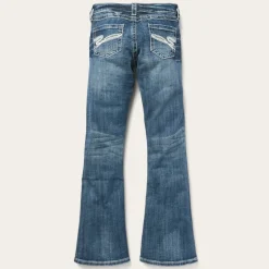 Stetson 816 Fit Jeans With White "S" Back Pocket Blue
