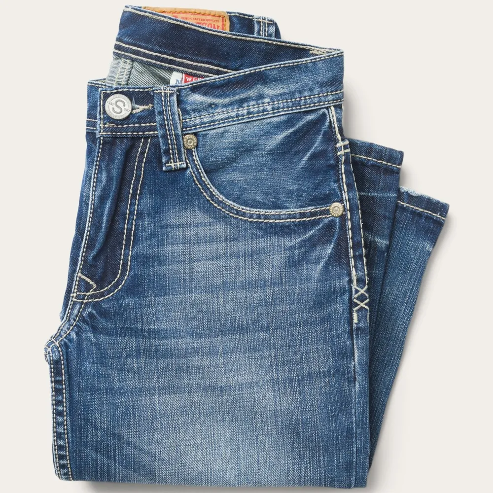 Stetson 1312 Fit Light Wash Jeans Blue New