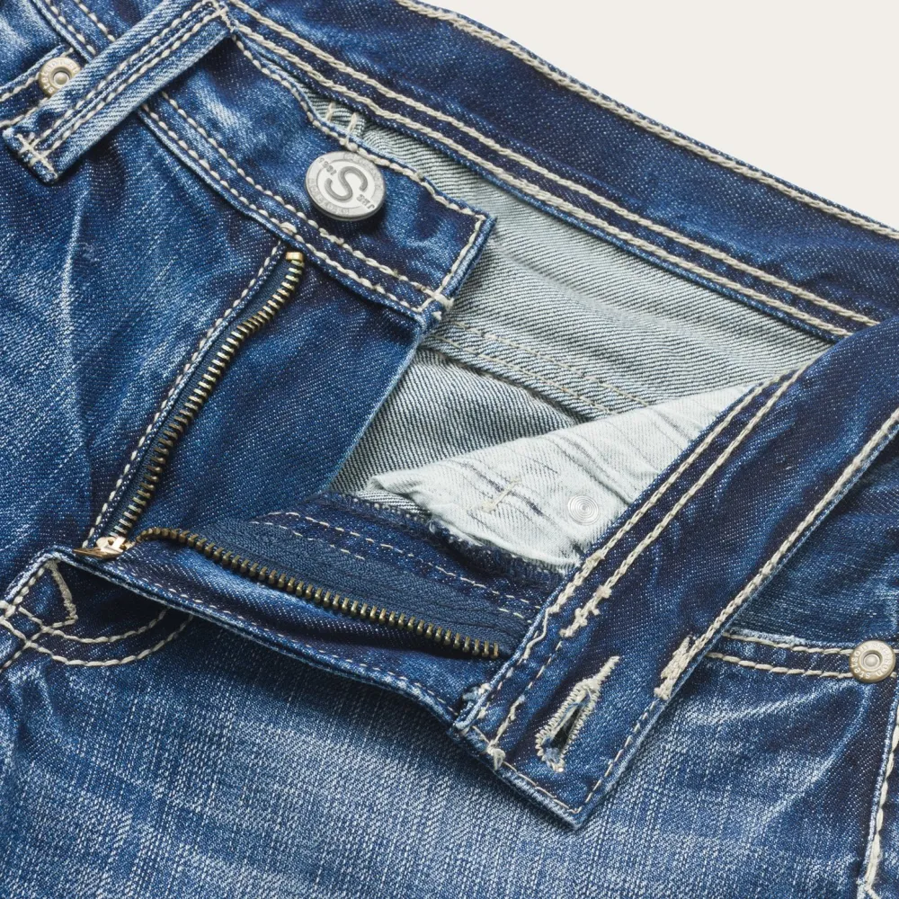 Stetson 1312 Fit Light Wash Jeans Blue New