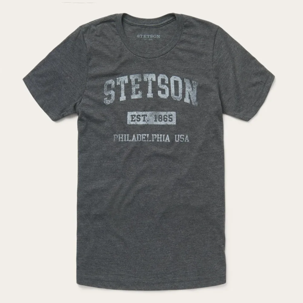 Stetson 1865 Graphic Tee Grey Outlet