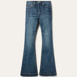 Stetson 921 High Rise Flare Jeans Blue Outlet
