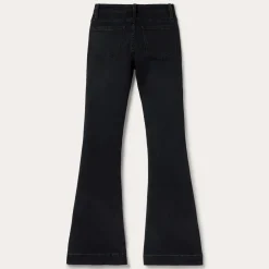 Stetson 921 High Rise Flare Jeans Black Outlet