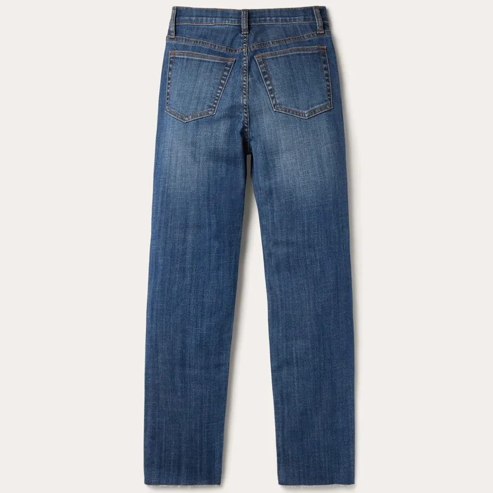 Stetson 915 High Rise Straight Fit Crop Jeans Blue Best