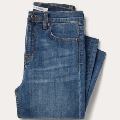 Stetson 915 High Rise Straight Fit Crop Jeans Blue Best