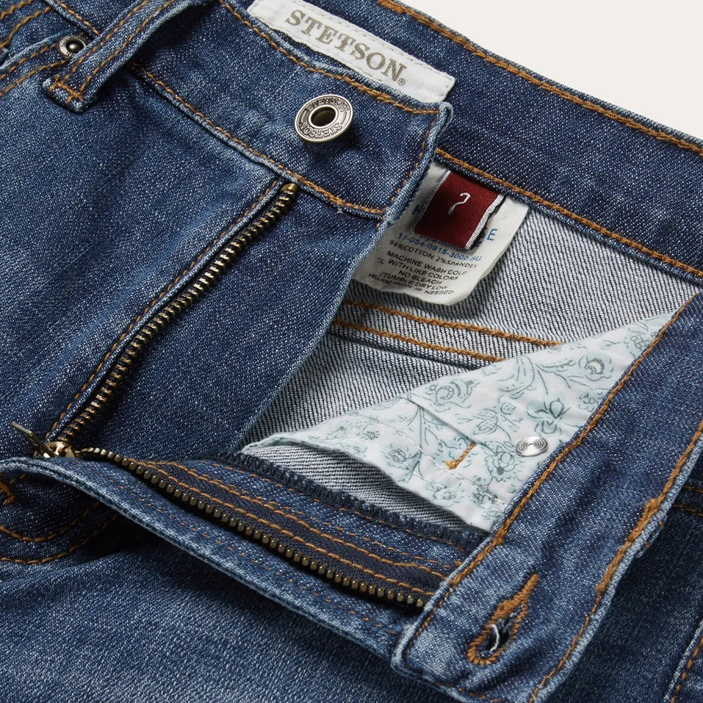 Stetson 915 High Rise Straight Fit Crop Jeans Blue Best
