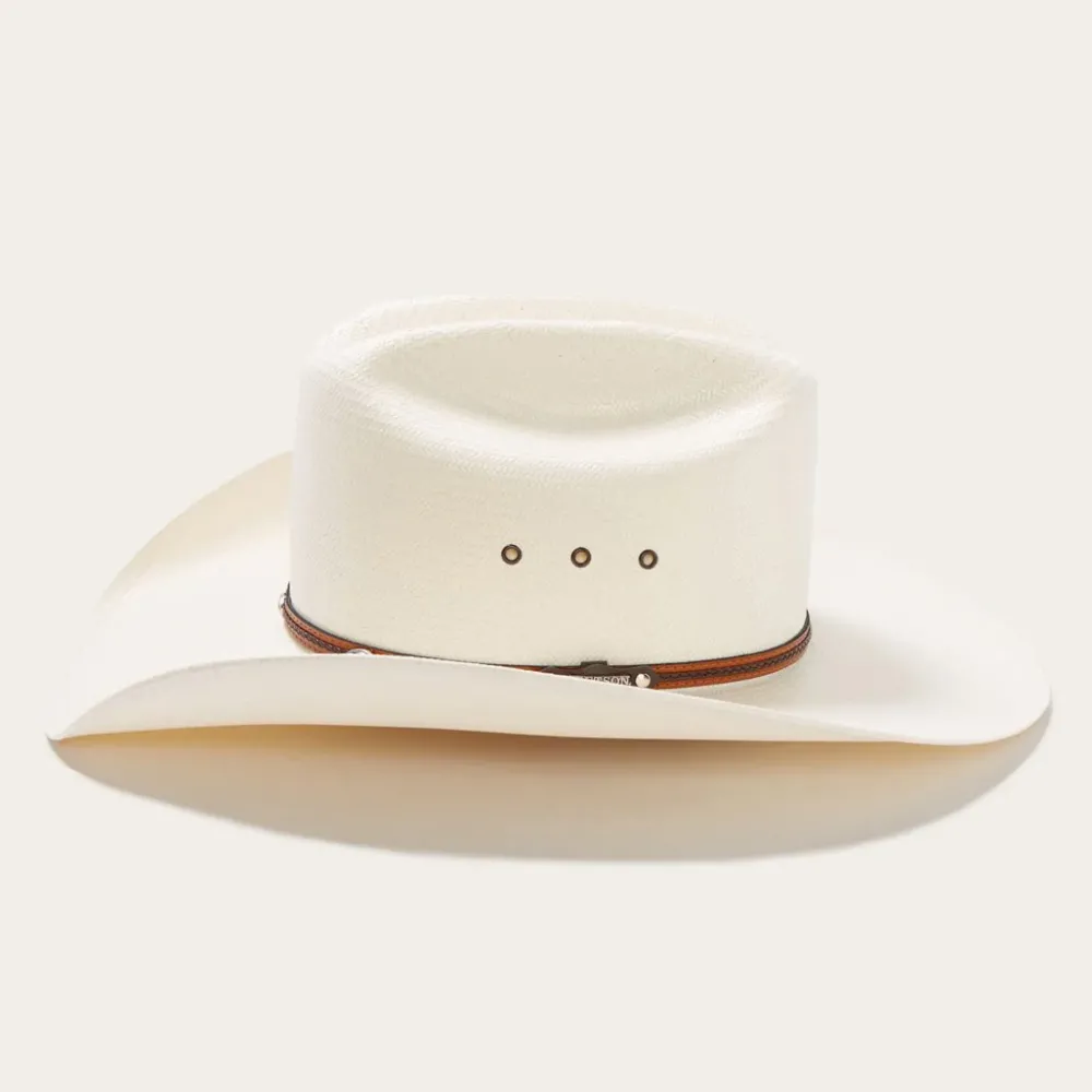 Stetson Alamo 8X Straw Cowboy Hat Natural Clearance
