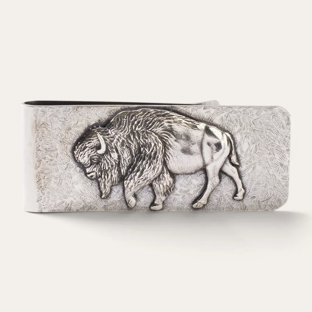 Stetson American Buffalo Money Clip Sterling Silver Online