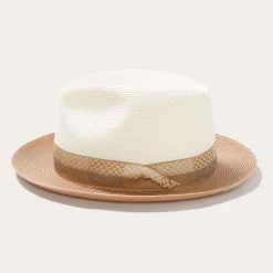 Stetson Andover Milan Fedora Ivory Cognac Best