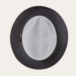 Stetson Andover Milan Fedora Grey Black