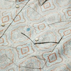 Stetson Aqua Paisley Print Western Shirt Green Sale