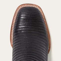 Stetson Arlington Teju Red Matte Cowboy Boot Black Online