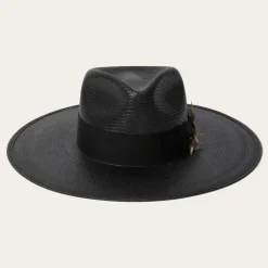 Stetson Atacama Straw Fedora Black Best