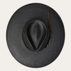 Stetson Atacama Straw Fedora Black Best