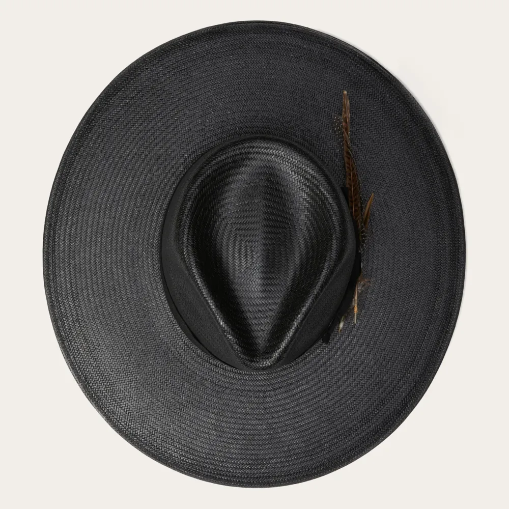 Stetson Atacama Straw Fedora Black New