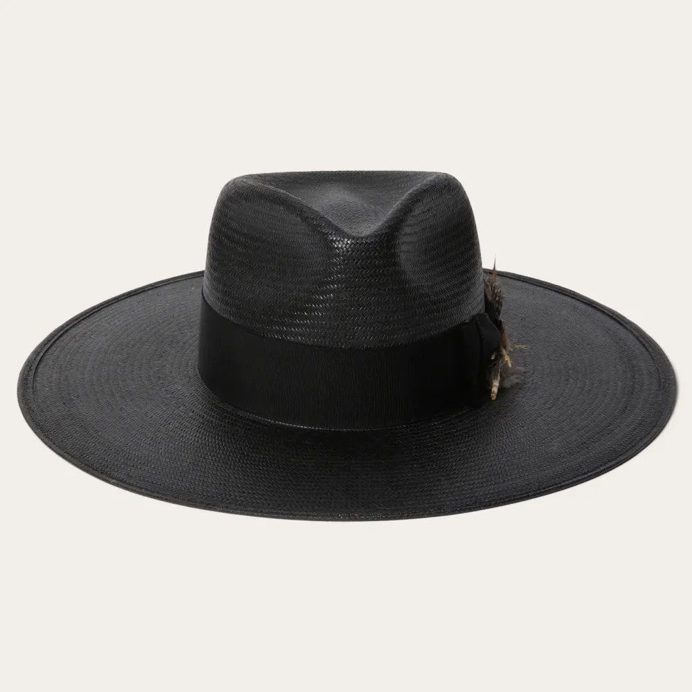 Stetson Atacama Straw Fedora Black Hot