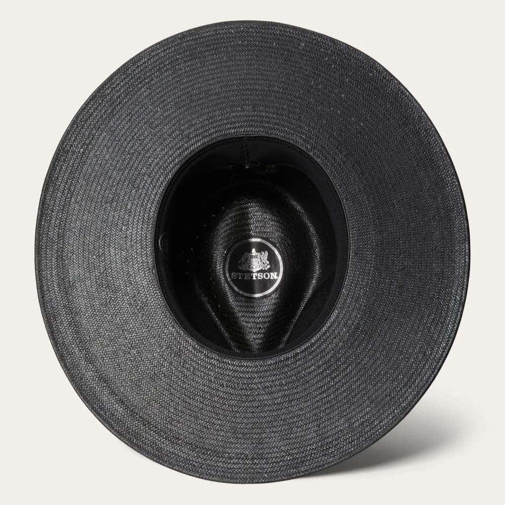 Stetson Atacama Straw Fedora Black Hot