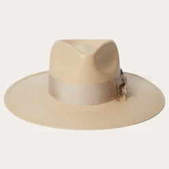 Stetson Atacama Straw Fedora Black New