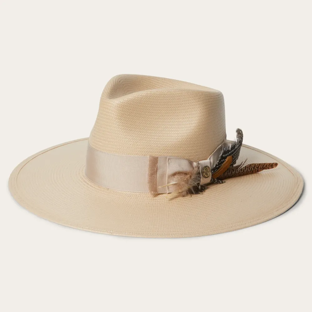 Stetson Atacama Straw Fedora Black New
