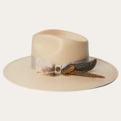 Stetson Atacama Straw Fedora Black New