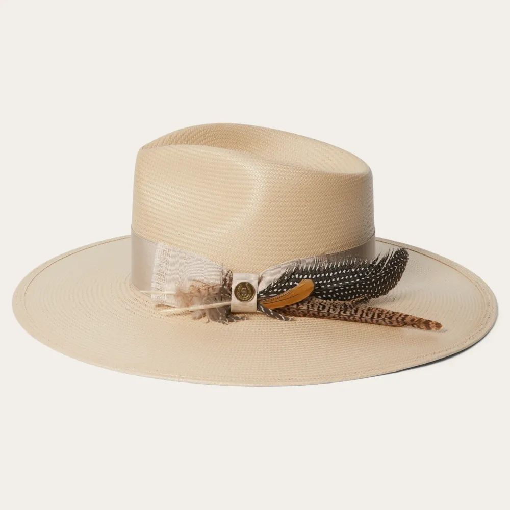 Stetson Atacama Straw Fedora Black New