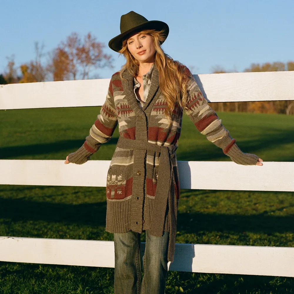 Stetson Aztec Belted Cardigan Multi Outlet