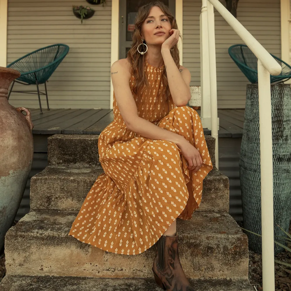 Stetson Aztec Dress Yellow Best
