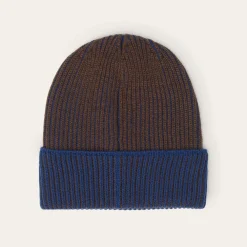 Stetson Beanie Merino Wool Brown/Blue Best