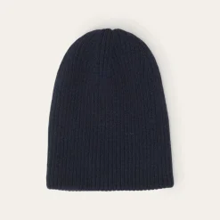Stetson Beanie Reversible Merino Wool Navy/Blue New