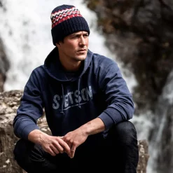 Stetson Beanie Wool Navy Clearance