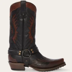 Stetson Biker Outlaw Oiled Leather Cowboy Boot Brown Online