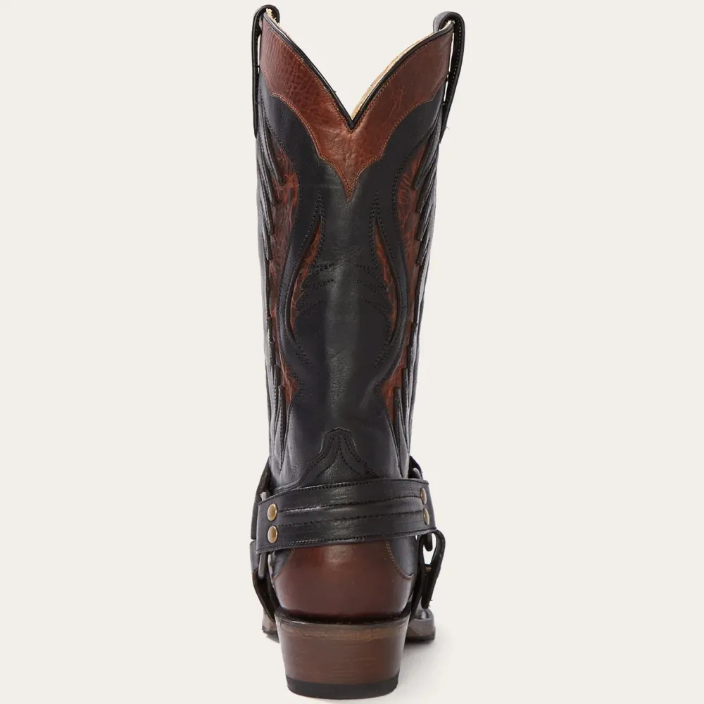 Stetson Biker Outlaw Oiled Leather Cowboy Boot Brown Online