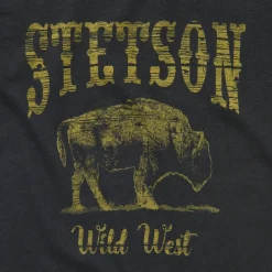 Stetson Bison Graphic Tee Black Outlet