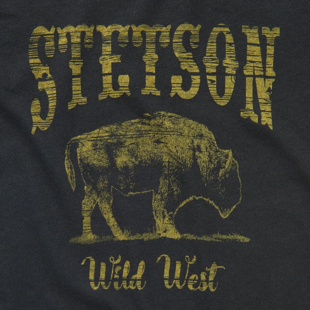 Stetson Bison Graphic Tee Black Outlet