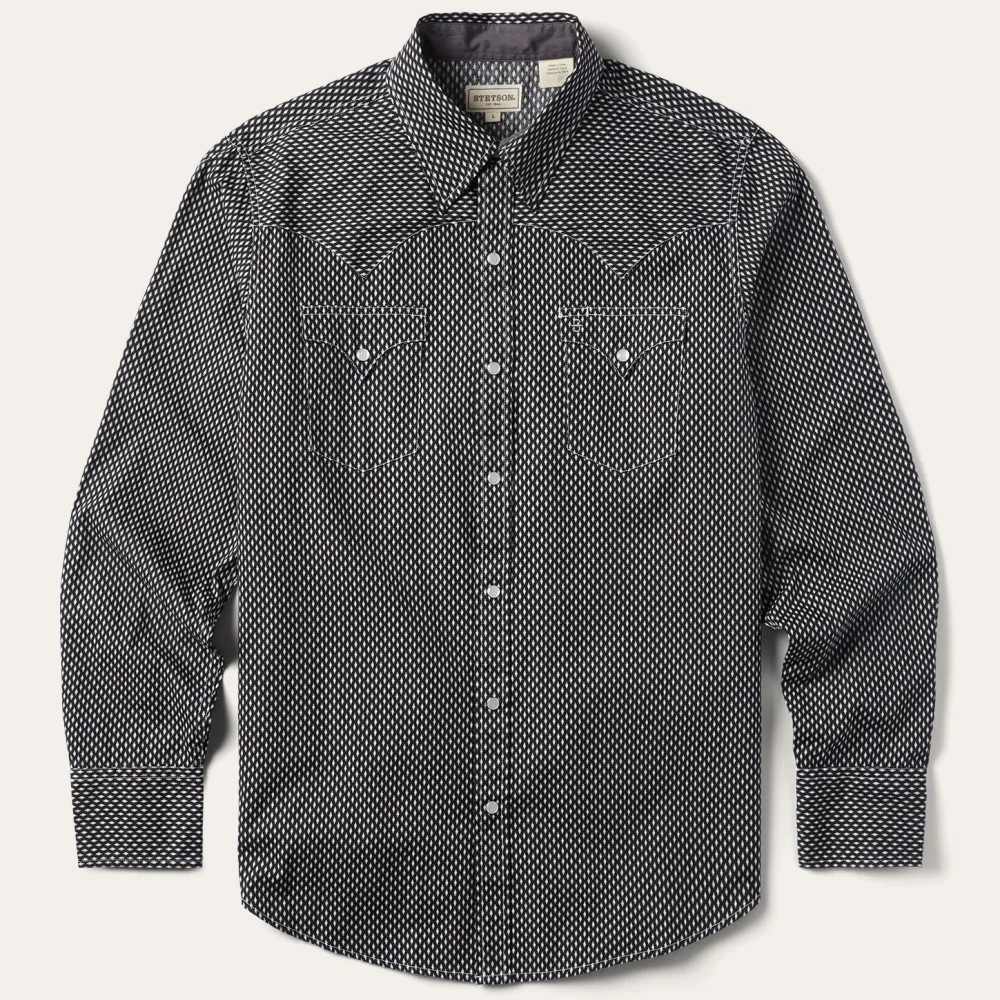 Stetson Diamond Shirt Black