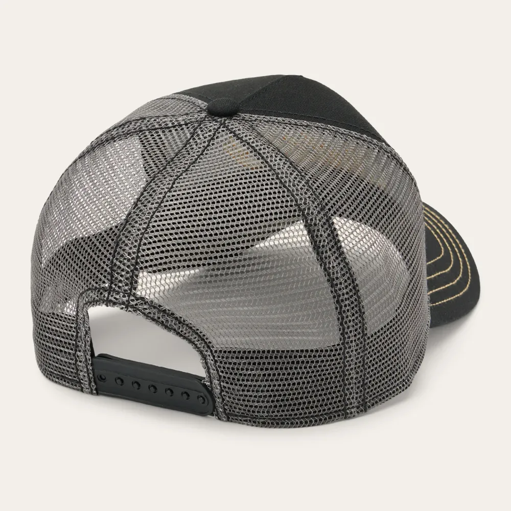 Stetson Embroidered 1865 Trucker Cap Black New
