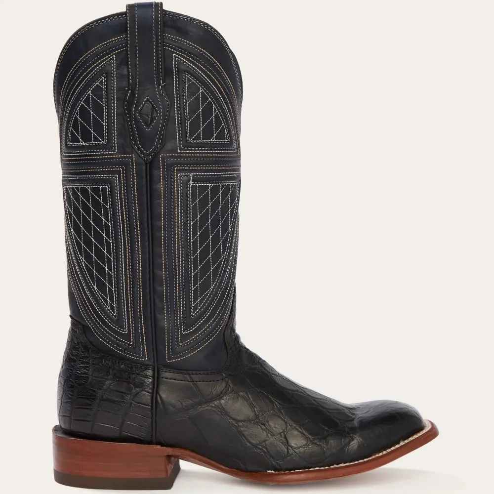 Stetson Falls Alligator Cowboy Boot Black Hot