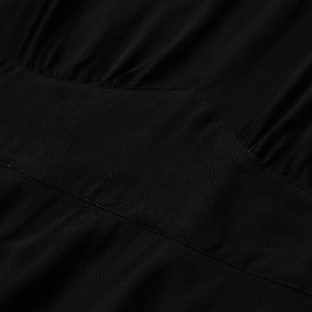 Stetson Herringbone Twill Midi Dress Black Hot