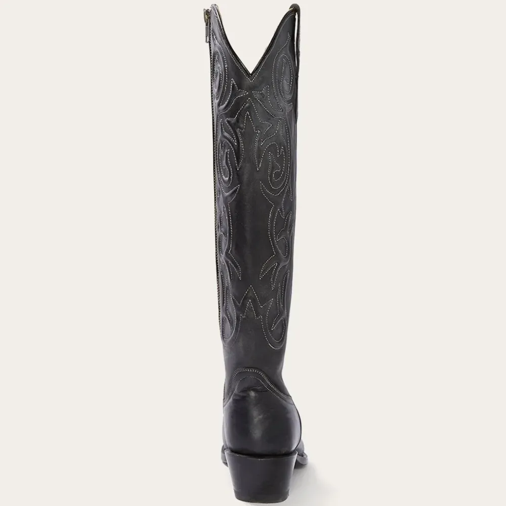 Stetson Blair Corded Side Zip Cowboy Boot Black Best