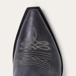 Stetson Blair Corded Side Zip Cowboy Boot Black Best