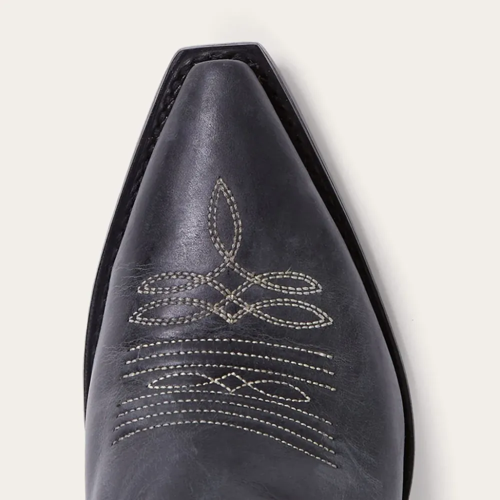 Stetson Blair Corded Side Zip Cowboy Boot Black Best