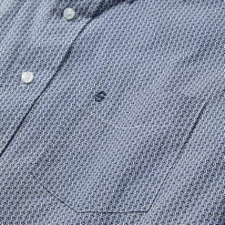 Stetson Deco Geo Print Button Front Shirt Blue Best