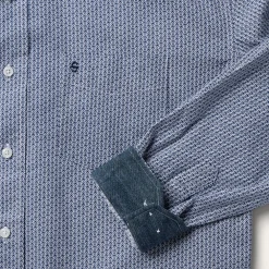 Stetson Deco Geo Print Button Front Shirt Blue Best